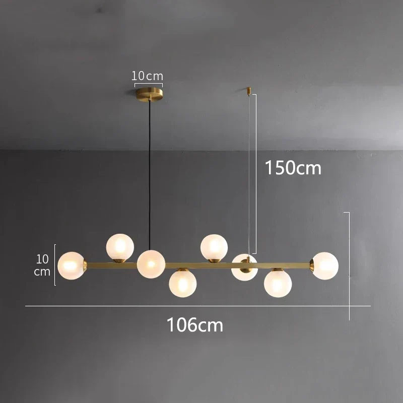 Matte Black Nordic Chandelier