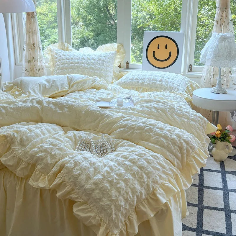 Solid Cotton Duvet Set