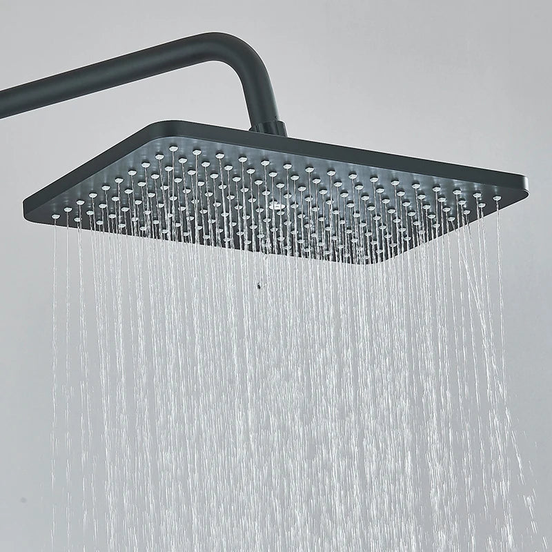 DecorBites™ Large Flow Ceiling Shower Head | 360 Rotation | High Pressure Rainfall