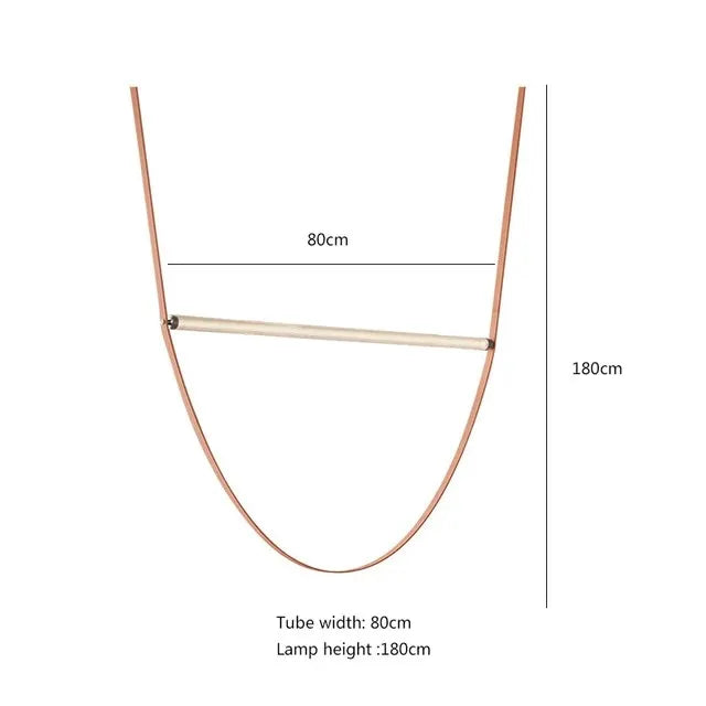 DecorBites™ Glass Tube Pendant Lamp: Modern LED Lighting for Living Room, Duplex Villa Staircase