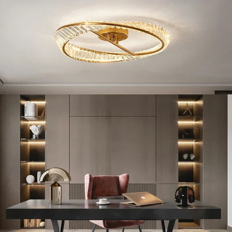 DecorBites™ Crystal LED Ceiling Lights for Modern Luxury Dining Room Decor