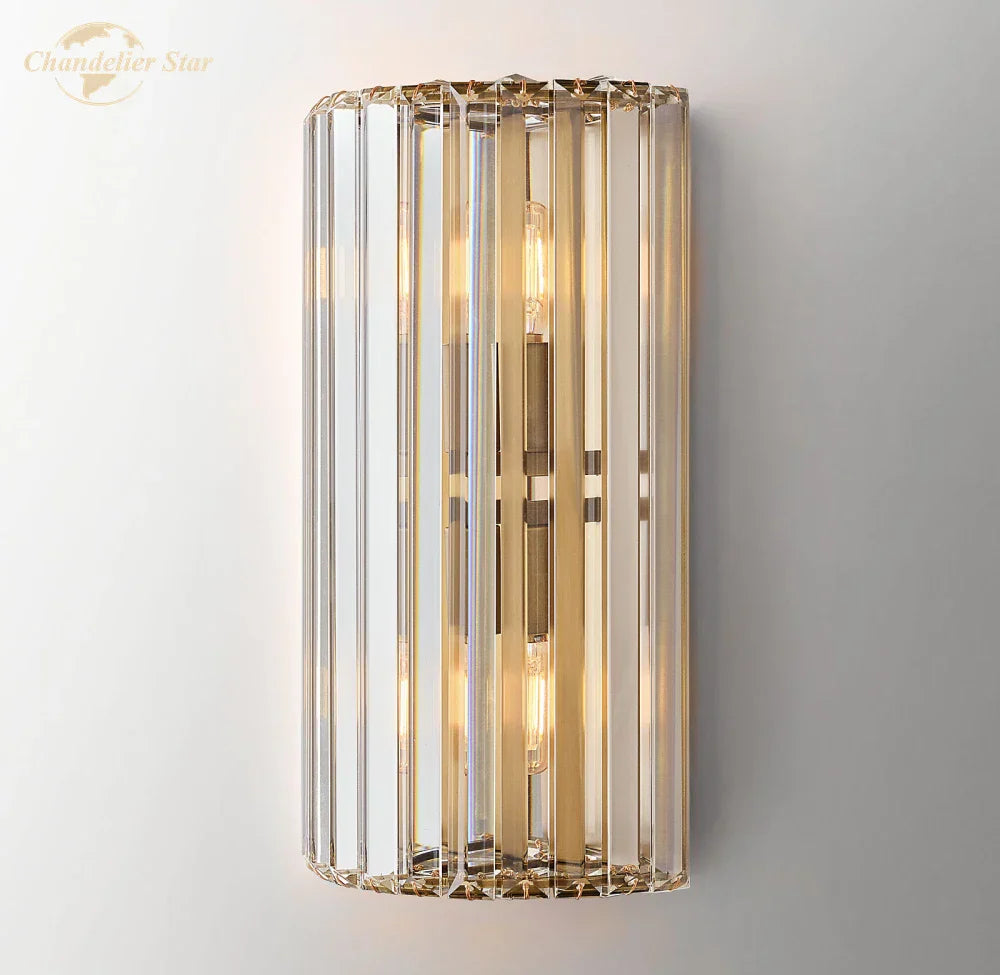 DecorBites™ Crystal LED Wall Sconce for Living Room, Bedroom, Bathroom - Modern Indoor Lighting