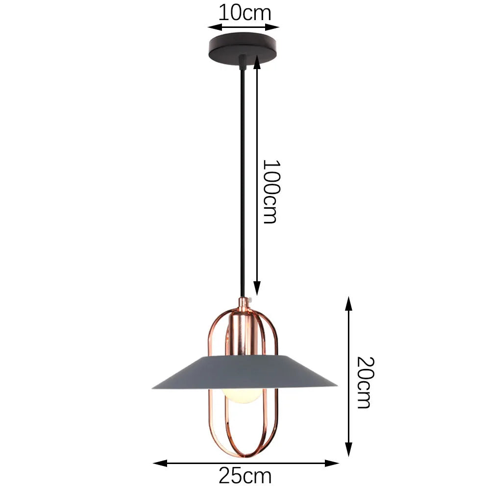 DecorBites™ Iron Pendant Light for Dining Room, Kitchen, and Bedroom