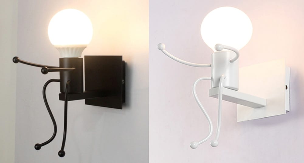 Lámparas de Hormigas Robot de Metal Minimalismo Creativo Moderno para Niños