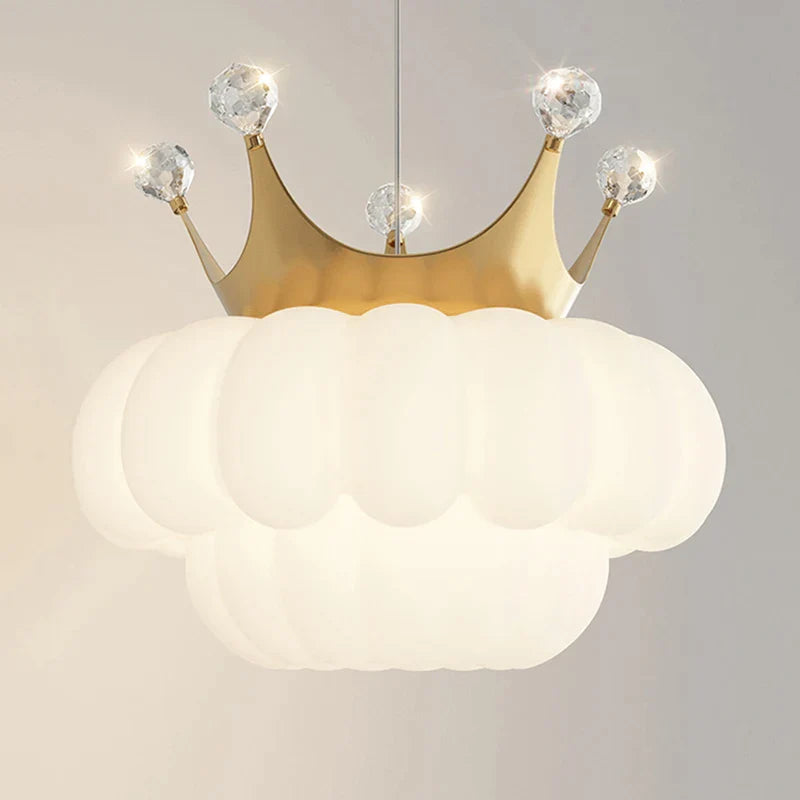 Gold Cloud Pendant Light For Childrens Room