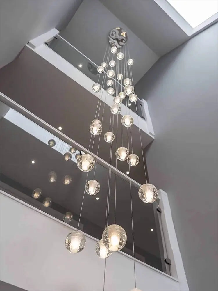 Lámpara de araña LED con bola de cristal DecorBites™ para decoración moderna de salas de estar y dormitorios