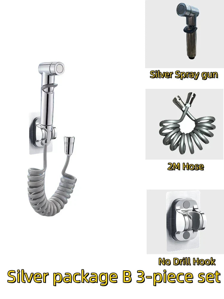 DecorBites™ High Pressure Handheld Bidet Sprayer Set for Bathroom Hygiene and Cleaning