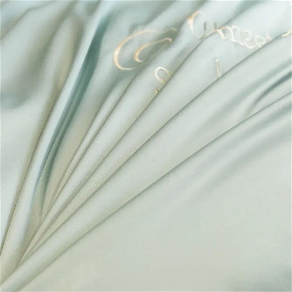 DecorBites™ Egyptian Cotton Bedding Sets | Solid Sheet Pillowcase | King Queen Double Size