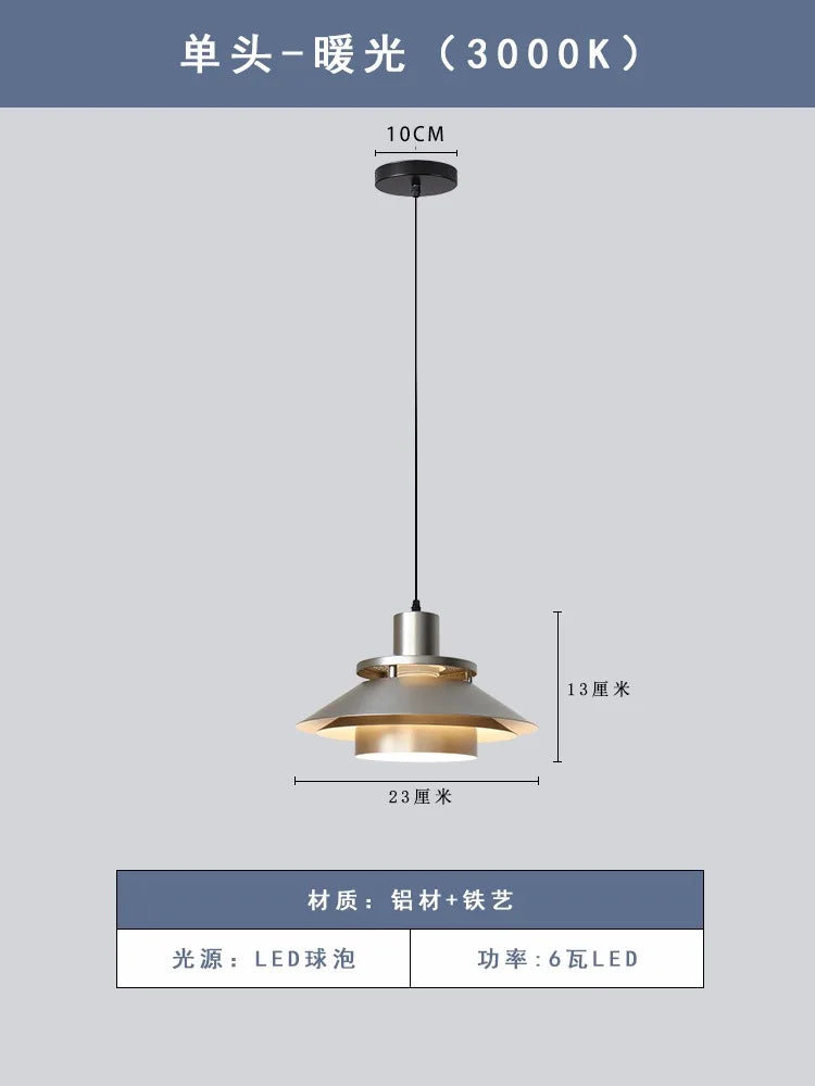 DecorBites™ Industrial Retro LED Bedside Pendant Lights for Bedroom, Kitchen, Dining Room