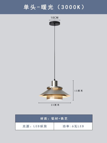 DecorBites™ Industrial Retro LED Bedside Pendant Lights for Bedroom, Kitchen, Dining Room