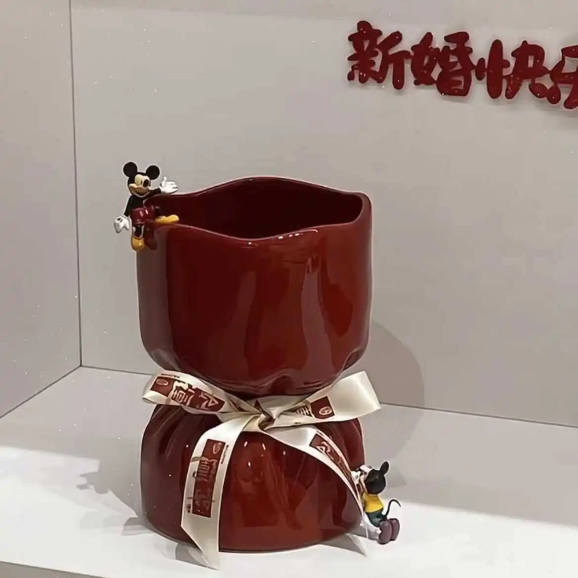 DecorBites™ Bouquet Shape Ceramic Vase Pot Home Decoration Floral Arrangement Accessories