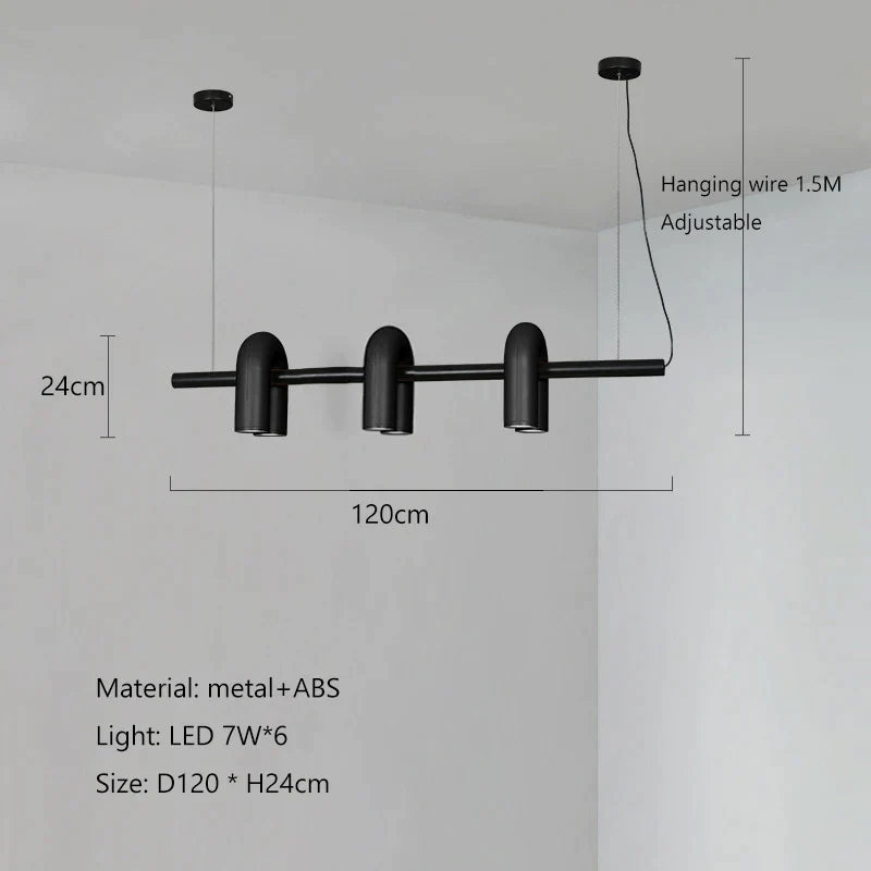 DecorBites™ LED Macaron Pendant Chandelier - Modern U Shape Hanging Lamp