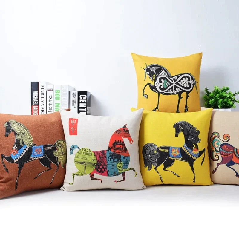 غطاء وسادة أريكة من الكتان القطني من DecorBites™، غطاء وسادة للديكور المنزلي