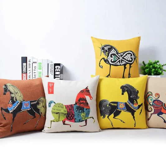 غطاء وسادة أريكة من الكتان القطني من DecorBites™، غطاء وسادة للديكور المنزلي