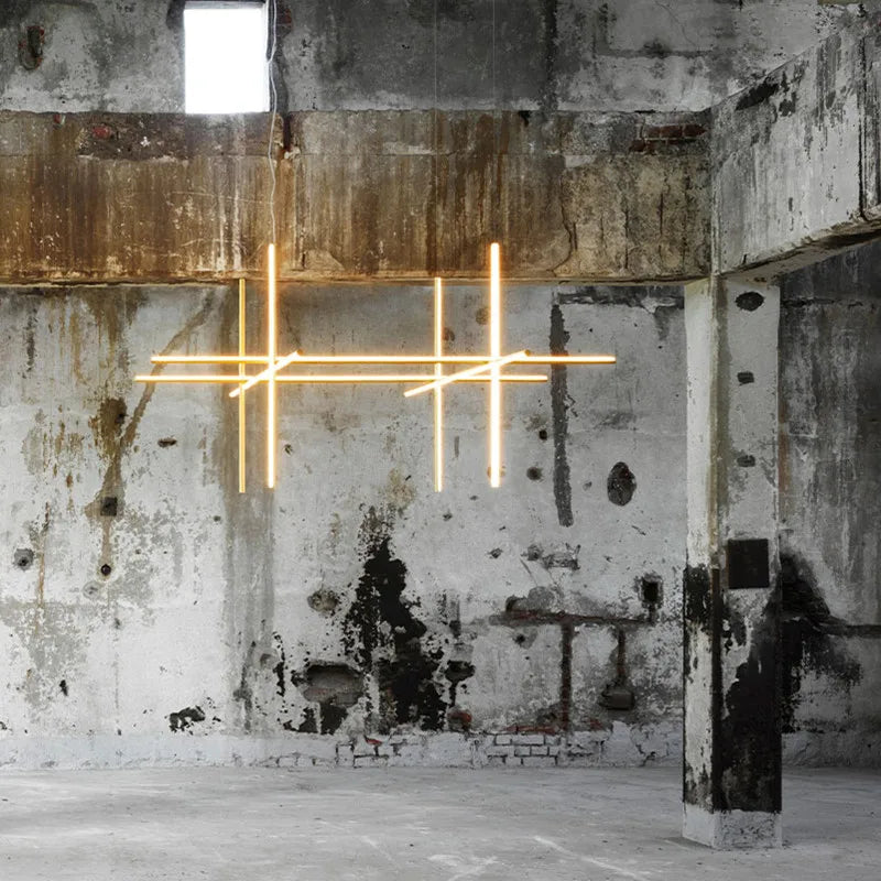 Lámpara de techo lineal LED DecorBites™ de diseño italiano, lámpara de comedor de lujo