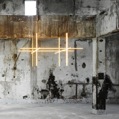 Lámpara de techo lineal LED DecorBites™ de diseño italiano, lámpara de comedor de lujo