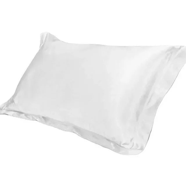 Decobites Soft Satin Pillowcase Set of 1, 48x74cm, Pure Emulation Silk, Solid Color