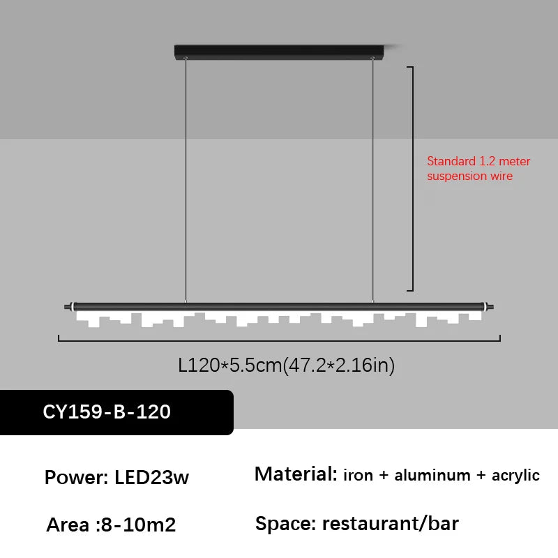 Lámpara colgante LED DecorBites™ para comedor, isla de cocina, bar e iluminación de techo