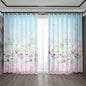 Decobites Pink Floral Bag Curtains for Home Decoration, Kitchen, Coffee Shop, Living Room