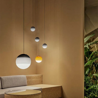 DecorBites™ Gradient Glass Dome Pendant Lamps for Modern Interiors