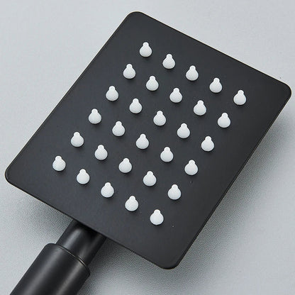 رأس دش محمول من DecorBites™ مصنوع من الفولاذ المقاوم للصدأ باللون الأسود للمياه الساخنة والباردة