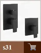 DecorBites™ Modern Black Bathroom Sink Faucet