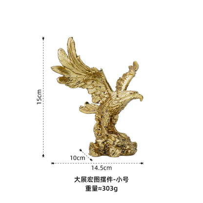 DecorBites™ Gold Resin Sculpture | Nordic Luxury Technology Decor for Home & Office