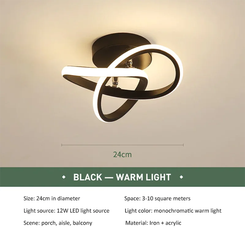 DecorBites™ LED Ceiling Lights - Modern Minimalist Lamps for Living Room Balcony Staircase