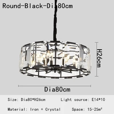 DecorBites™ Crystal Chandeliers: Modern Luxury LED Lighting Fixtures for Home Decor
