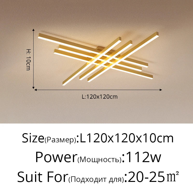 DecorBites™ Gold Black Acrylic LED Chandeliers: Elegant Indoor Lighting for Bedroom, Dining, Living Room