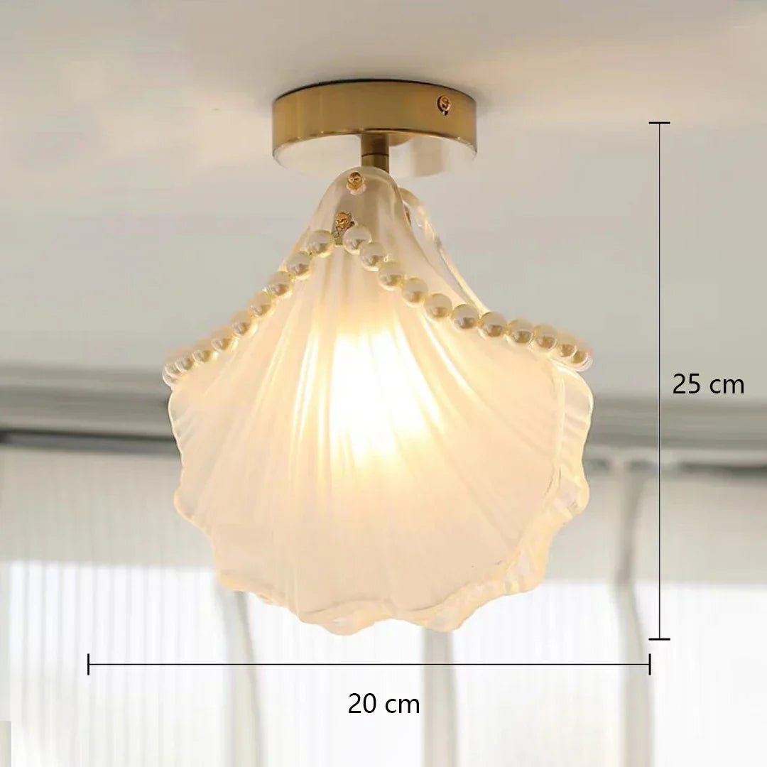 DecorBites™ Glass Shade Ceiling Light - Modern Minimalist Balcony Decor