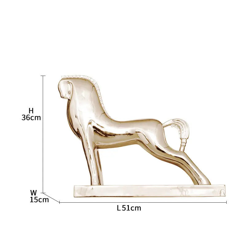 DecorBites™ Horse Resin Sculpture Modern Desk Decoration Ornaments Room Decor Aesthetics
