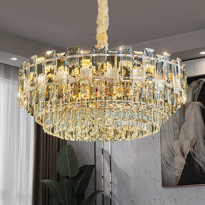 DecorBites™ Crystal Light Chandelier: Luxury European Livingroom Lamp 2024 Collection