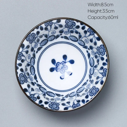 DecorBites™ Ceramic Kung Fu Tea Cup, Japanese Style Porcelain Espresso Coffee Cup