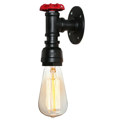 Decorbites™ Industrielle Eisen-Rost-Wasserrohr-Wandlampe Vintage E27 Wandleuchte Armatur