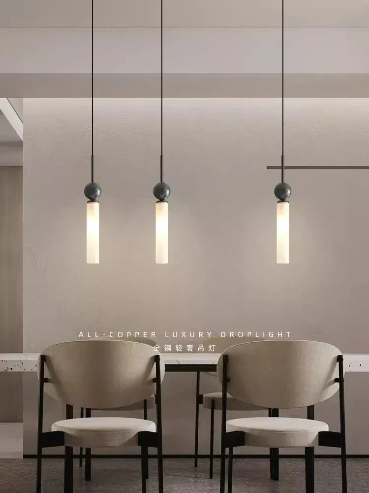 مصباح حائط نحاسي من DecorBites™: مصباح معلق من الرخام بتصميم نورديك عصري لغرفة المعيشة وغرفة النوم