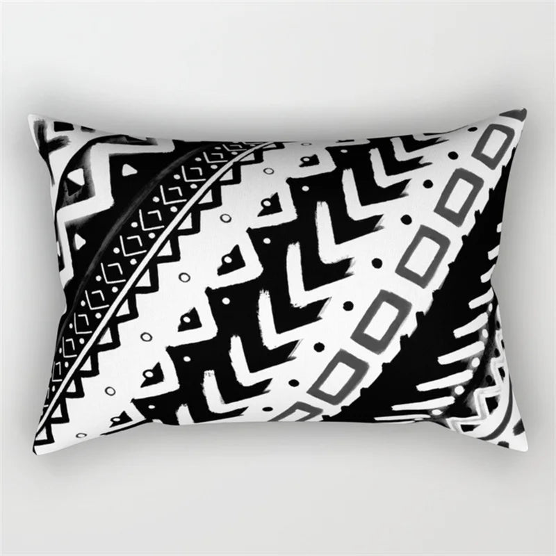 طقم غطاء وسادة للخصر بتصميم هندسي مموج من DecorBites™