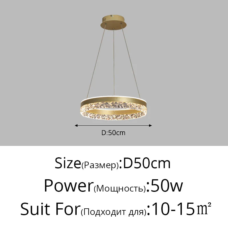 Lámpara colgante tipo araña LED DecorBites™ con control remoto para decoración del hogar