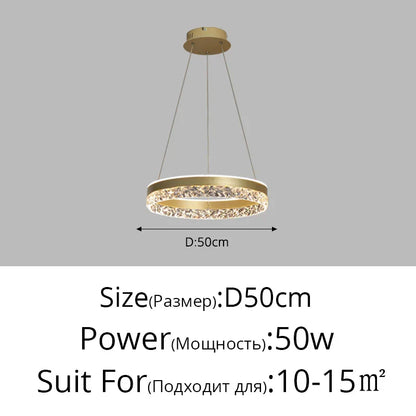 Lámpara colgante tipo araña LED DecorBites™ con control remoto para decoración del hogar