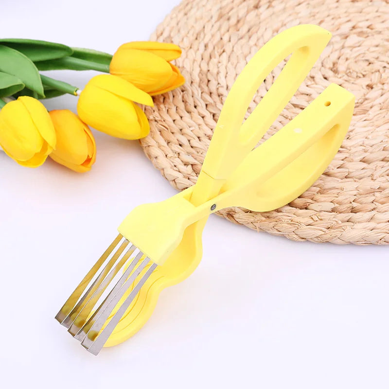 DecorBites™ Kitchen Shears: Multifunctional Food Scissors for Vegetable Salad & Fruit Cutting