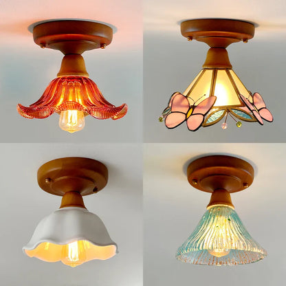 DecorBites™ Colorful Glass LED Ceiling Lamp Modern Style Light Fixture