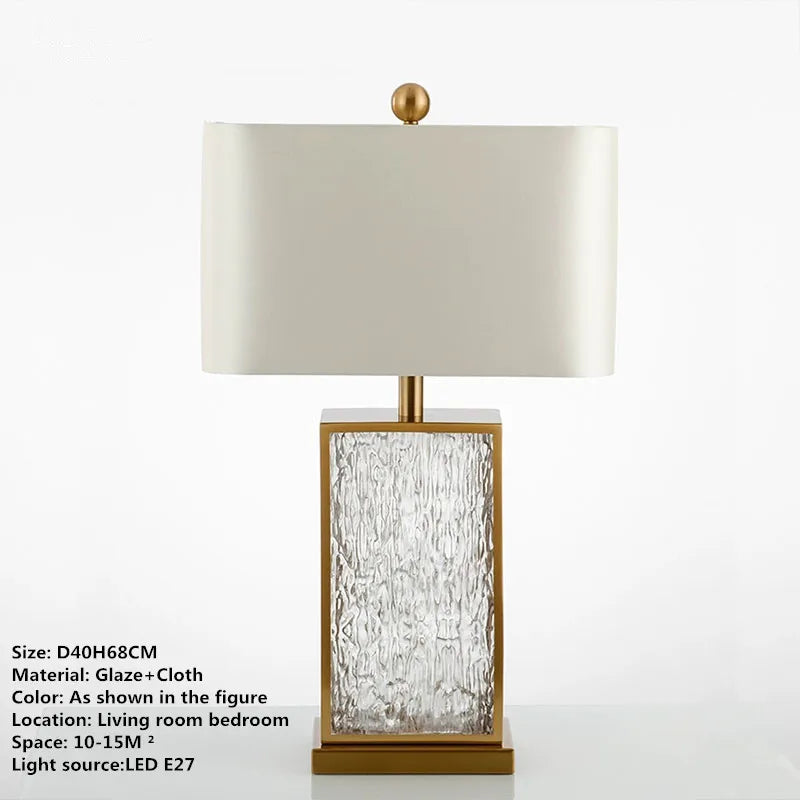 Decorbites™ Glas-Tischleuchte - Nordisches modernes Design für Wohnzimmer, Schlafzimmer, Hotel