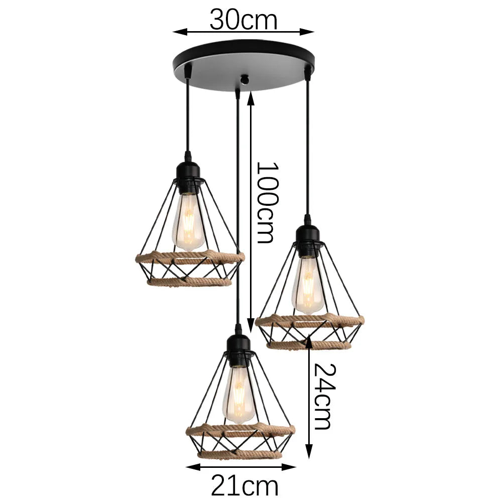 DecorBites™ Industrial Hanging Lamp for Kitchen Bedroom Aisle Lighting