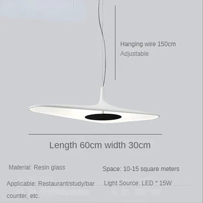 Lámpara colgante DecorBites™ Irregular Art, moderna lámpara de techo para sala de estar