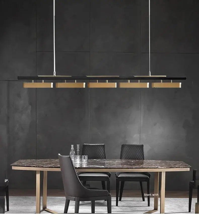DecorBites™ LED Strip Pendant Lights for Modern Home Dining