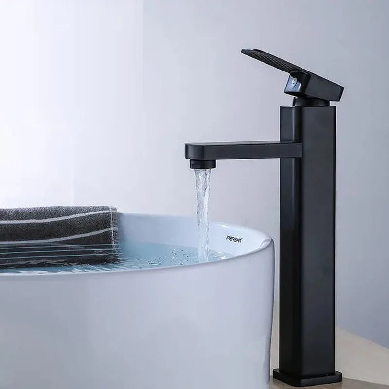 DecorBites™ Basin Mixer Bathroom Faucet with Single Handle for Cold and Hot Water