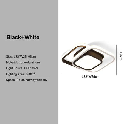 DecorBites™ Black Gold LED Ceiling Lights with Remote Control - Indoor Chandelier Lighting