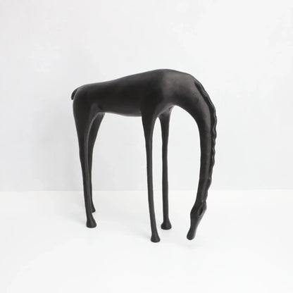DecorBites™ Abstract Horse Iron Sculpture - Metal Animal Figurine for Home Decor