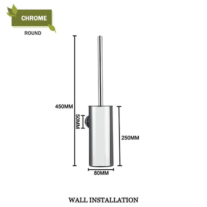 Juego de escobilla de inodoro DecorBites™ Gold con soporte de pared