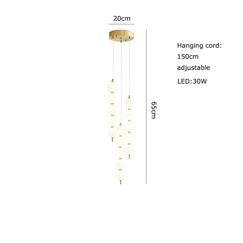 DecorBites™ مصباح LED زجاجي على شكل كرة الطاولة بتصميم آرت ديكو باللون الذهبي والكروم الأسود.